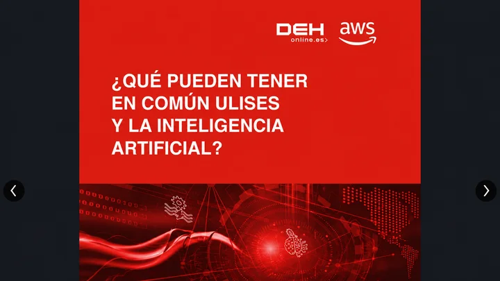 Cartel en el que se puede leer: ¿Qué pueden tener en comín Ulises y la inteligencia artificial?